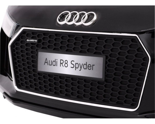 Дитяча акумуляторна машинка  Audi R8 Spyder чорна