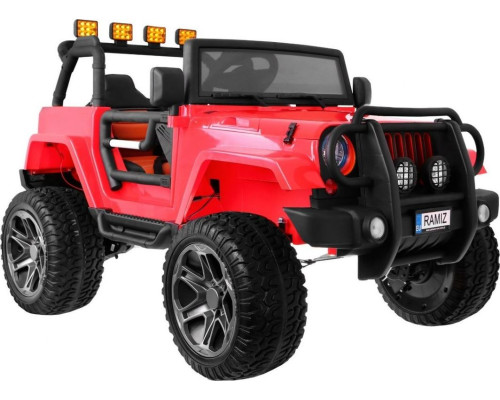 Дитячий акумуляторний позашляховик Jeep Monster 4x4 Червоний