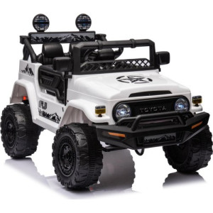 Дитяча акумуляторна машинка Toyota FJ Cruiser Біла