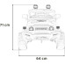 Дитяча акумуляторна машинка Toyota FJ Cruiser Біла