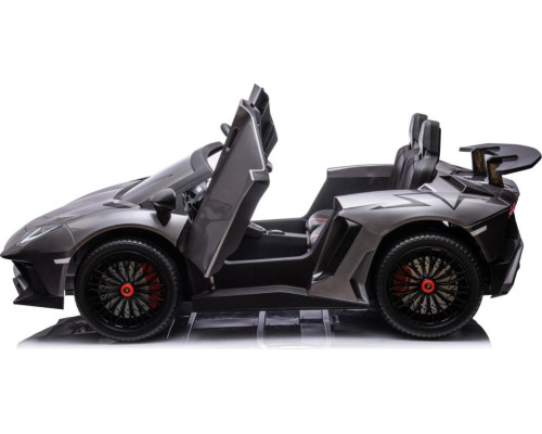 Дитяча акумуляторна машинка Lamborghini Aventador SV Сіра
