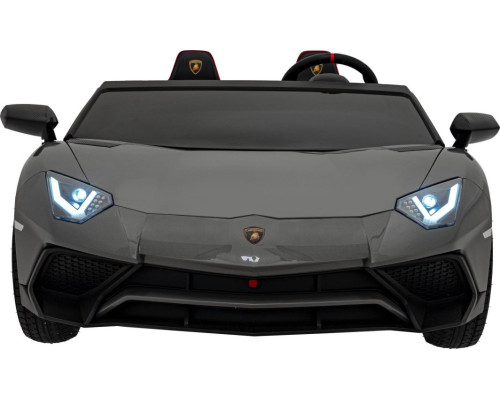 Дитяча акумуляторна машинка Lamborghini Aventador SV Сіра