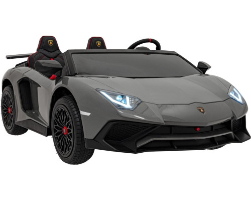 Дитяча акумуляторна машинка Lamborghini Aventador SV Сіра