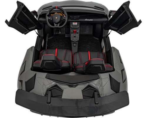Дитяча акумуляторна машинка Lamborghini Aventador SV Сіра