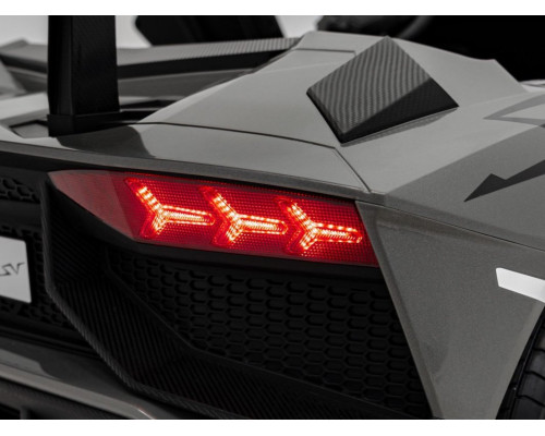 Дитяча акумуляторна машинка Lamborghini Aventador SV Сіра