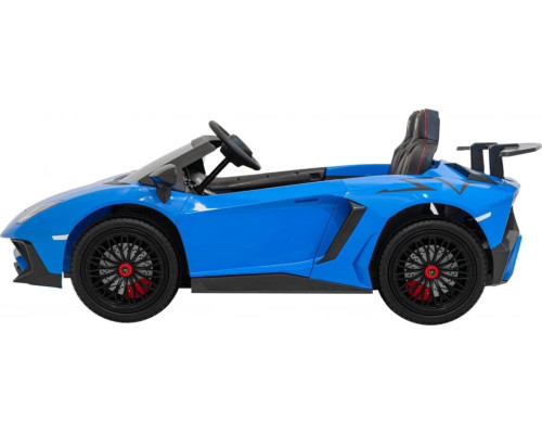 Дитяча акумуляторна машинка Lamborghini Aventador SV Синя