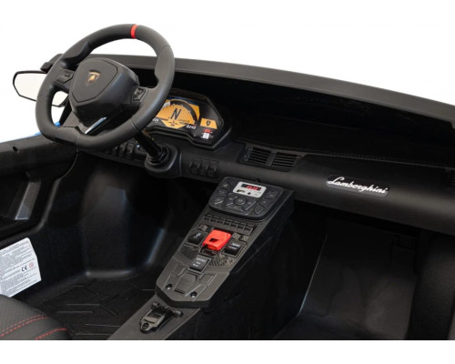 Дитяча акумуляторна машинка Lamborghini Aventador SV Синя