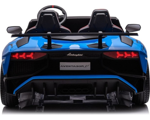Дитяча акумуляторна машинка Lamborghini Aventador SV Синя