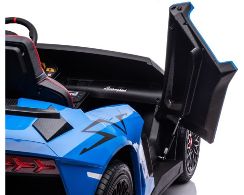 Дитяча акумуляторна машинка Lamborghini Aventador SV Синя