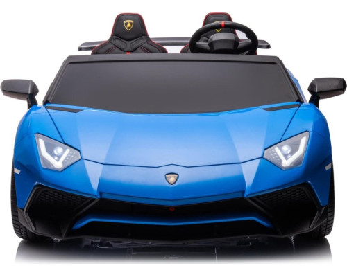 Дитяча акумуляторна машинка Lamborghini Aventador SV Синя