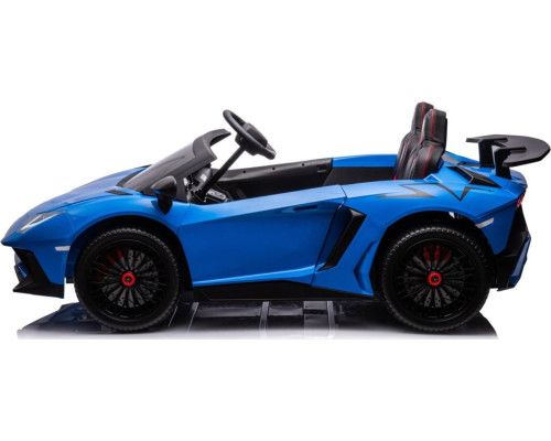 Дитяча акумуляторна машинка Lamborghini Aventador SV Синя