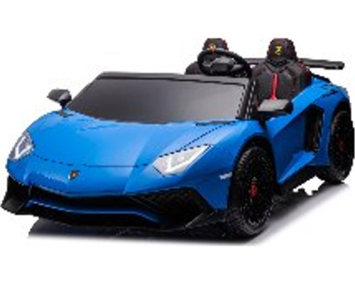 Дитяча акумуляторна машинка Lamborghini Aventador SV Синя