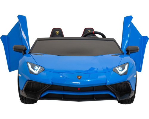 Дитяча акумуляторна машинка Lamborghini Aventador SV Синя