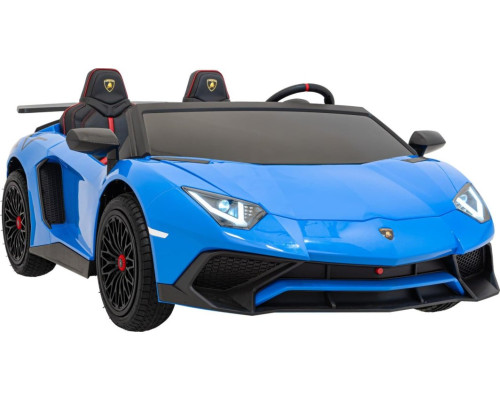 Дитяча акумуляторна машинка Lamborghini Aventador SV Синя