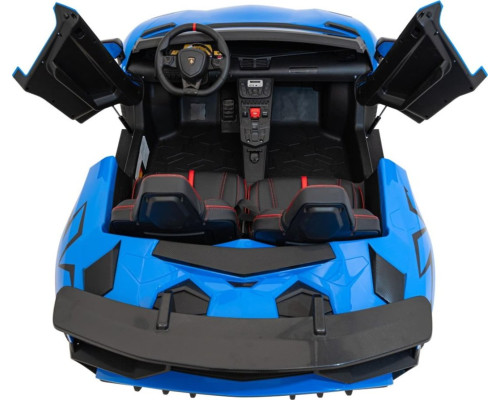 Дитяча акумуляторна машинка Lamborghini Aventador SV Синя