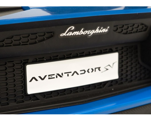 Дитяча акумуляторна машинка Lamborghini Aventador SV Синя