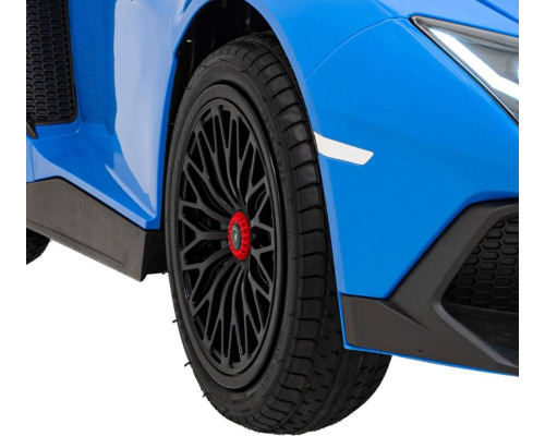 Дитяча акумуляторна машинка Lamborghini Aventador SV Синя