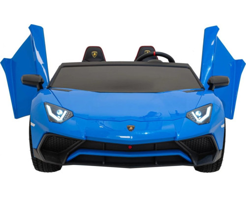 Дитяча акумуляторна машинка Lamborghini Aventador SV Синя