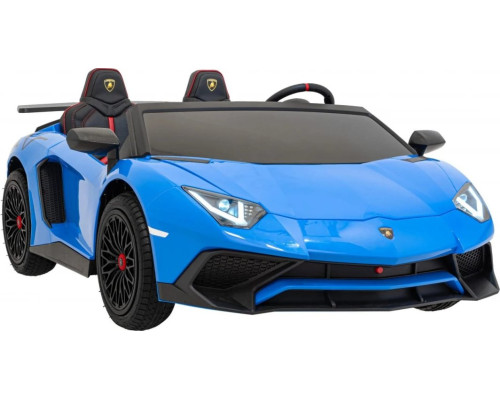 Дитяча акумуляторна машинка Lamborghini Aventador SV Синя