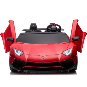 Дитяча акумуляторна машинка Lamborghini Aventador SV Червона