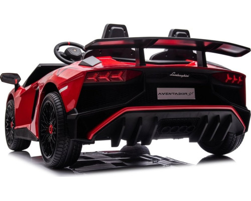 Дитяча акумуляторна машинка Lamborghini Aventador SV Червона