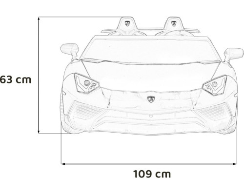 Дитяча акумуляторна машинка Lamborghini Aventador SV Червона