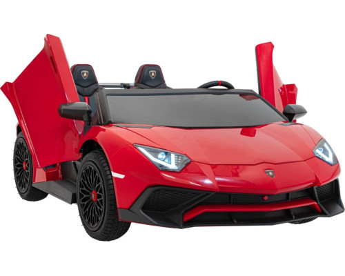 Дитяча акумуляторна машинка Lamborghini Aventador SV Червона