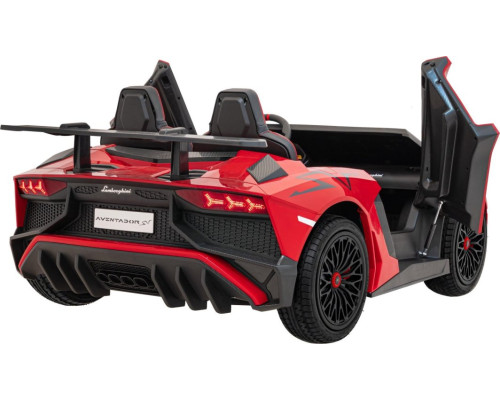 Дитяча акумуляторна машинка Lamborghini Aventador SV Червона