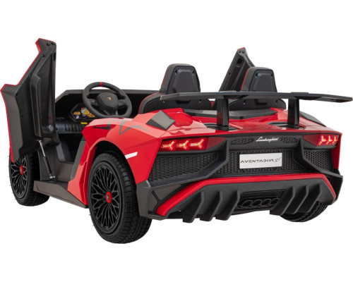 Дитяча акумуляторна машинка Lamborghini Aventador SV Червона