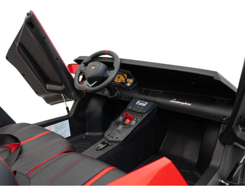 Дитяча акумуляторна машинка Lamborghini Aventador SV Червона