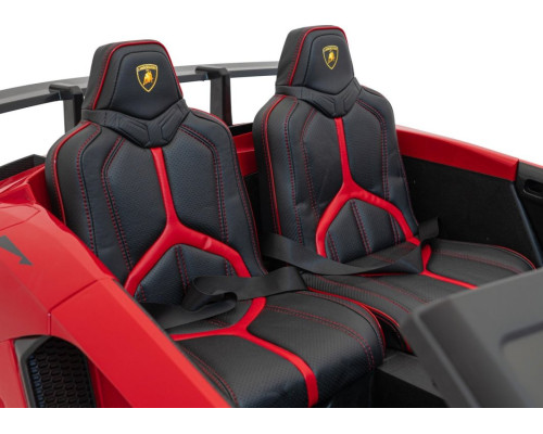 Дитяча акумуляторна машинка Lamborghini Aventador SV Червона