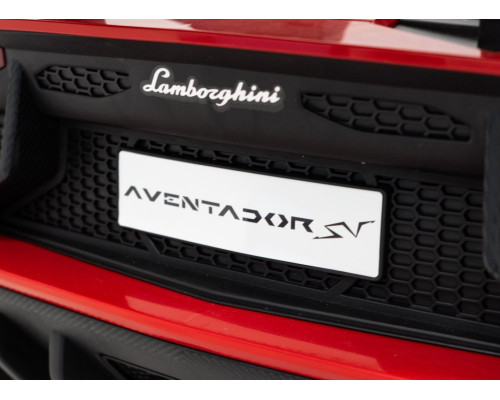 Дитяча акумуляторна машинка Lamborghini Aventador SV Червона
