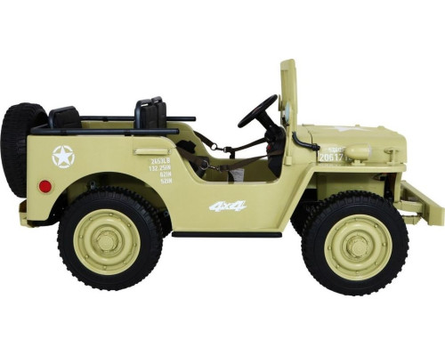 Дитяча акумуляторна військова машина Retro Strong