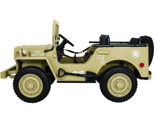Дитяча акумуляторна військова машина Retro Strong
