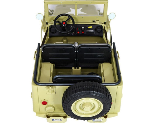 Дитяча акумуляторна військова машина Retro Strong