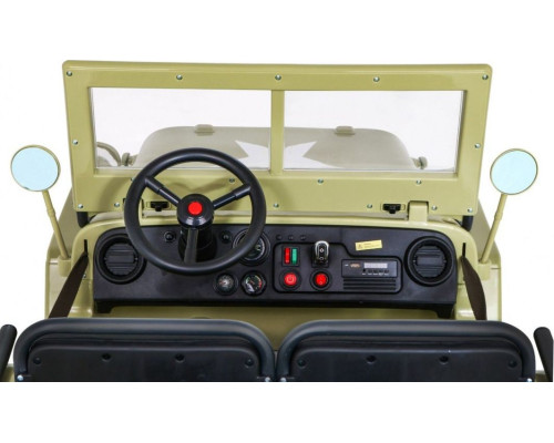 Дитяча акумуляторна військова машина Retro Strong