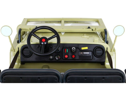 Дитяча акумуляторна військова машина Retro Strong