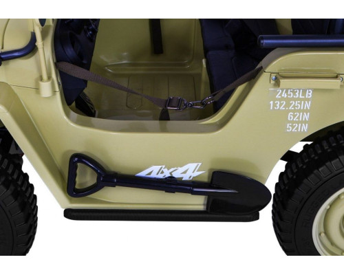 Дитяча акумуляторна військова машина Retro Strong