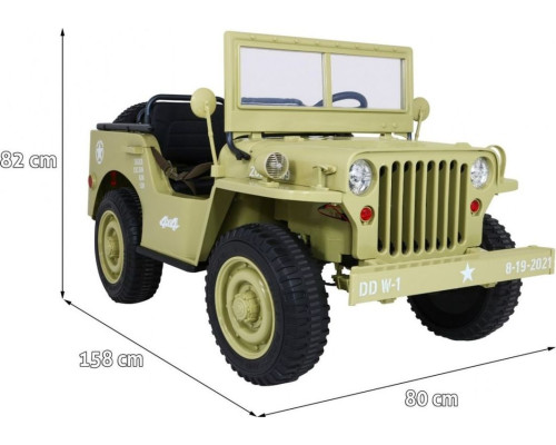 Дитяча акумуляторна військова машина Retro Strong