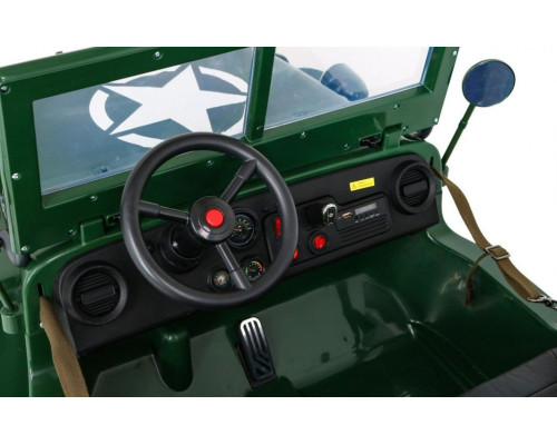 Дитяча акумуляторна військова машинка Retro Strong Military