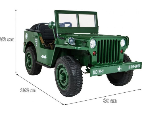 Дитяча акумуляторна військова машинка Retro Strong Military