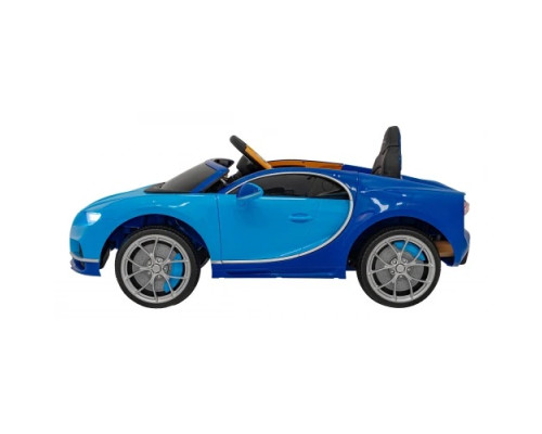 Дитяча акумуляторна машинка Bugatti Chiron Синя