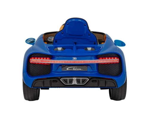 Дитяча акумуляторна машинка Bugatti Chiron Синя