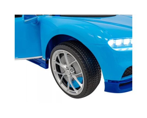 Дитяча акумуляторна машинка Bugatti Chiron Синя