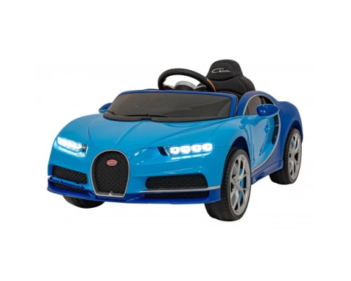 Дитяча акумуляторна машинка Bugatti Chiron Синя