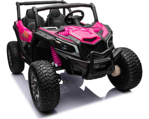 Дитяча акумуляторна машинка баггі UTV X3 Off-Road рожева