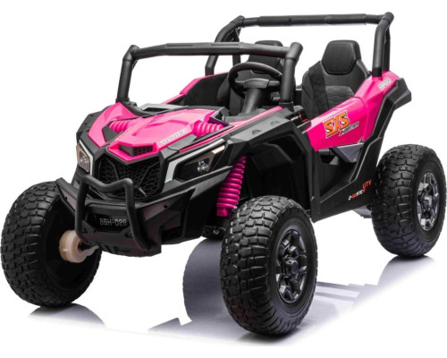 Дитяча акумуляторна машинка баггі UTV X3 Off-Road рожева
