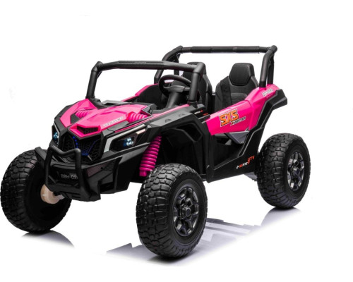 Дитяча акумуляторна машинка баггі UTV X3 Off-Road рожева