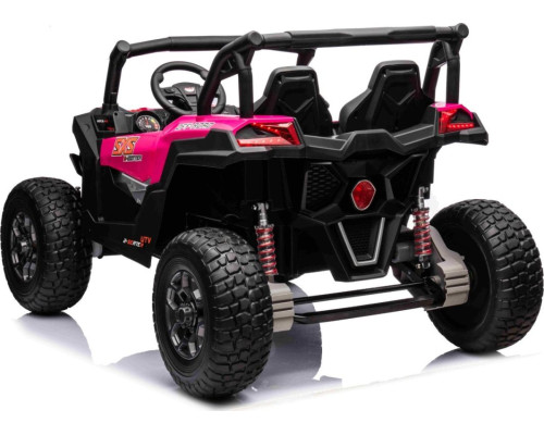 Дитяча акумуляторна машинка баггі UTV X3 Off-Road рожева
