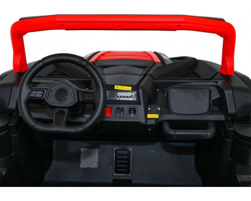 Дитяча акумуляторна машинка Баггі Strong Racing ATV для 2 дітей Червона